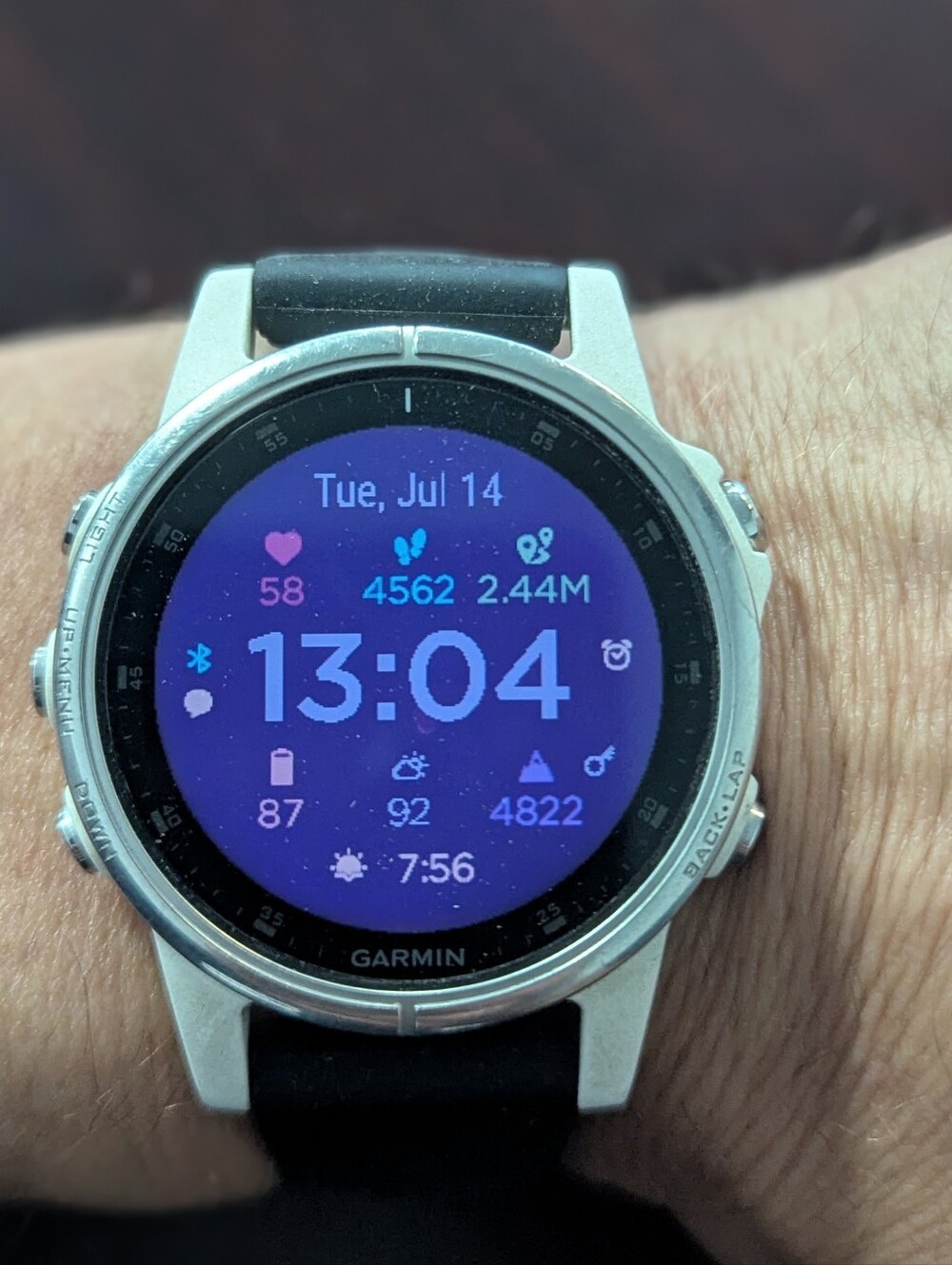 Garmin Fenix 5 S Plus W/4 Bands & Charger